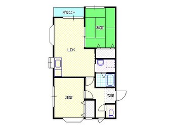 間取図 白新線・羽越本線（新潟県内）/新発田駅 徒歩23分 1階 築23年