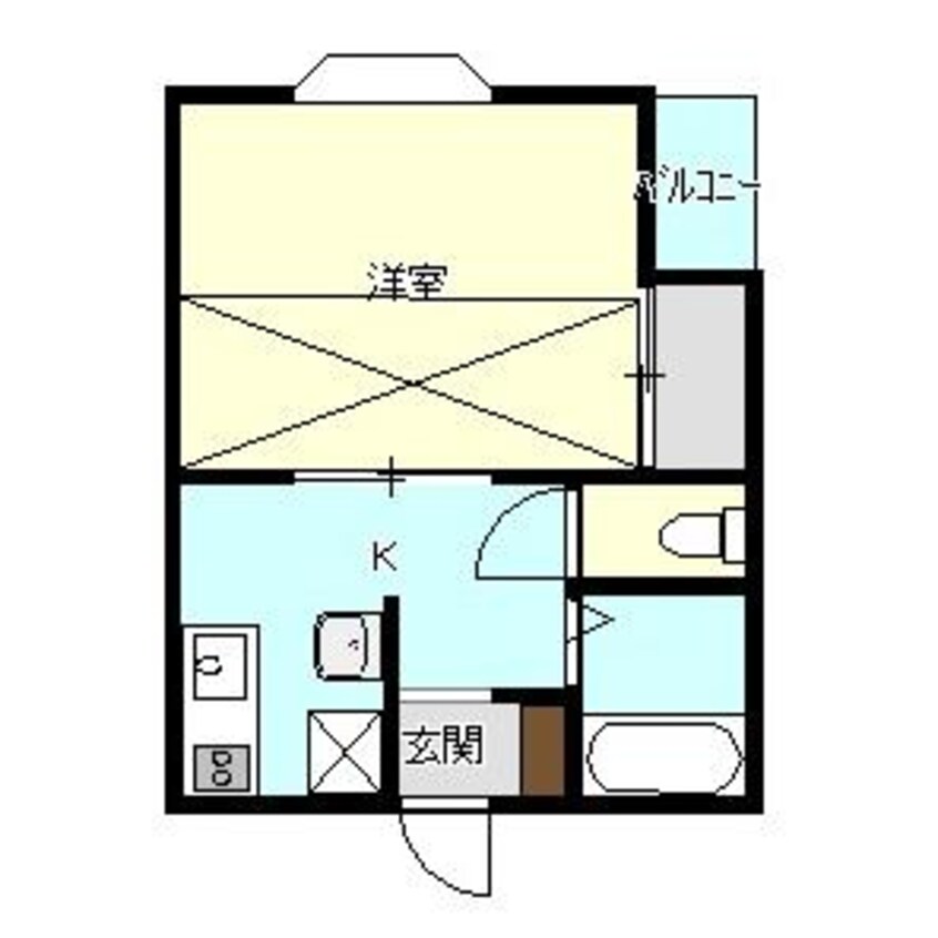 間取図 白新線・羽越本線（新潟県内）/西新発田駅 徒歩19分 1階 築31年