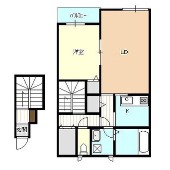 間取図 白新線・羽越本線（新潟県内）/西新発田駅 徒歩22分 2階 築14年