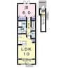 白新線・羽越本線（新潟県内）/新発田駅 バス:23分:停歩7分 2階 築16年 1LDKの間取り