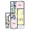 白新線・羽越本線（新潟県内）/西新発田駅 徒歩19分 2階 築19年 2LDKの間取り