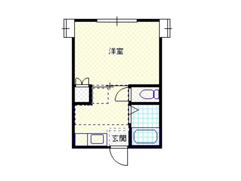 間取図 白新線・羽越本線（新潟県内）/新発田駅 徒歩19分 2階 築33年