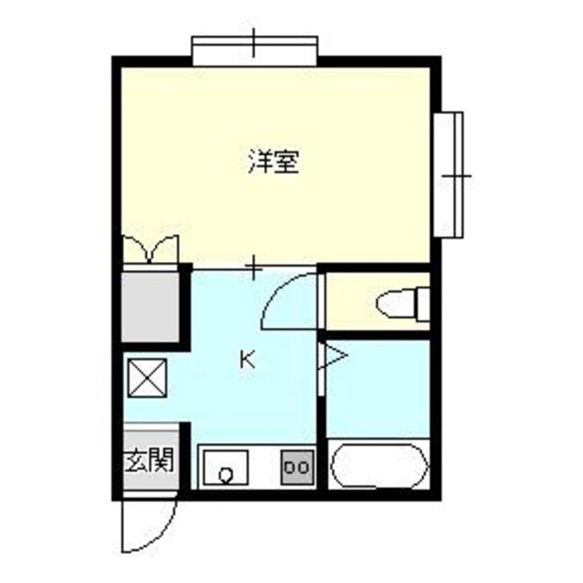 間取図 白新線・羽越本線（新潟県内）/新発田駅 徒歩19分 2階 築33年