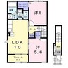 白新線・羽越本線（新潟県内）/中条駅 徒歩18分 2階 築13年 2LDKの間取り