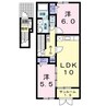 新潟交通バス（阿賀野市）/南郷 徒歩2分 2階 築13年 2LDKの間取り