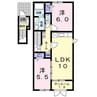 新潟交通バス（阿賀野市）/南郷 徒歩2分 2階 築13年 2LDKの間取り