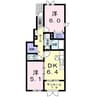 新潟交通バス（阿賀野市）/南郷 徒歩2分 1階 築13年 2DKの間取り