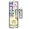 白新線・羽越本線（新潟県内）/新発田駅 徒歩17分 2階 築12年 1DKの間取り