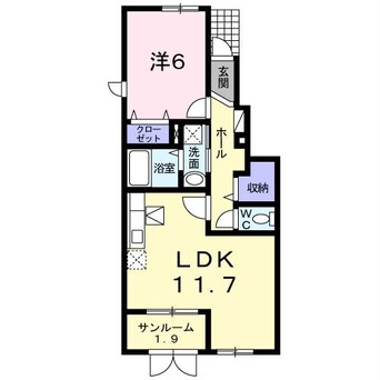 間取図 白新線・羽越本線（新潟県内）/佐々木駅 バス22分亀代郵便局前下車:停歩5分 1階 築9年