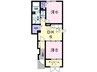白新線・羽越本線（新潟県内）/京ケ瀬駅 徒歩15分 1階 築14年 2DKの間取り