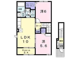 間取図 白新線・羽越本線（新潟県内）/新発田駅 徒歩17分 1階 築9年