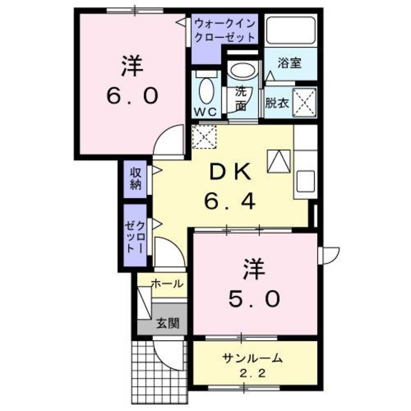 間取図 白新線・羽越本線（新潟県内）/中条駅 徒歩24分 1階 築13年