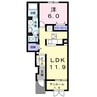白新線・羽越本線（新潟県内）/佐々木駅 バス:27分:停歩2分 1階 築10年 1LDKの間取り