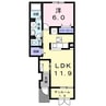 白新線・羽越本線（新潟県内）/西新発田駅 徒歩18分 1階 築9年 1LDKの間取り