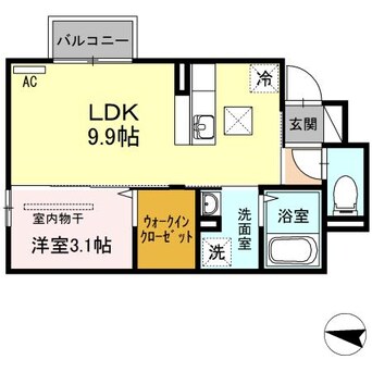 間取図 白新線・羽越本線（新潟県内）/新発田駅 徒歩8分 1階 築7年