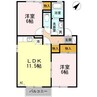 白新線・羽越本線（新潟県内）/西新発田駅 徒歩25分 2階 築26年 2LDKの間取り