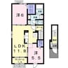 白新線・羽越本線（新潟県内）/新発田駅 徒歩21分 2階 築8年 2LDKの間取り