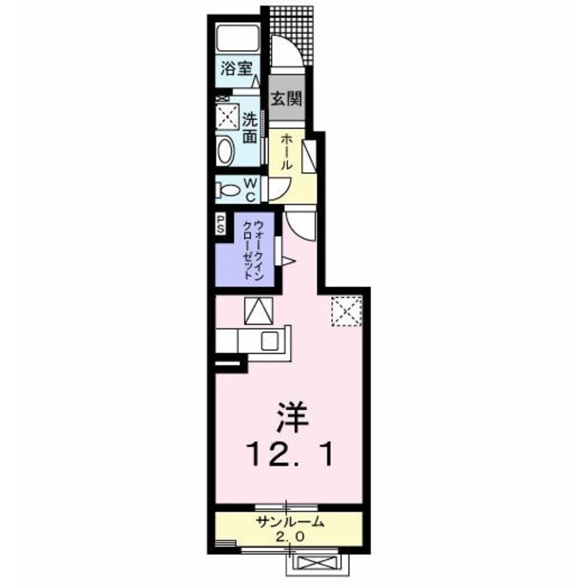 間取図 白新線・羽越本線（新潟県内）/新発田駅 徒歩13分 1階 築8年