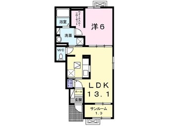 間取図 白新線・羽越本線（新潟県内）/新発田駅 徒歩21分 1階 築7年