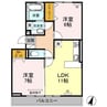 白新線・羽越本線（新潟県内）/西新発田駅 徒歩31分 3階 築7年 2LDKの間取り