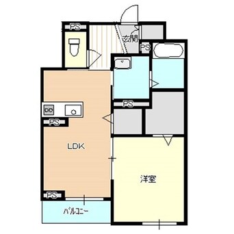 間取図 白新線・羽越本線（新潟県内）/新発田駅 徒歩25分 3階 築6年