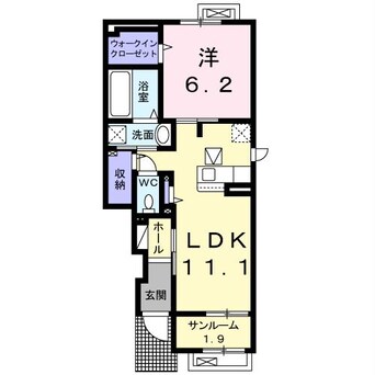 間取図 白新線・羽越本線（新潟県内）/西新発田駅 徒歩15分 1階 築4年