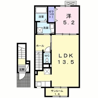間取図 白新線・羽越本線（新潟県内）/新発田駅 徒歩14分 2階 築4年