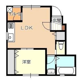 間取図 白新線・羽越本線（新潟県内）/佐々木駅 徒歩28分 1階 築2年