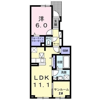 間取図 白新線・羽越本線（新潟県内）/新潟駅 バス16分緑岡四下車:停歩3分 1階 築2年