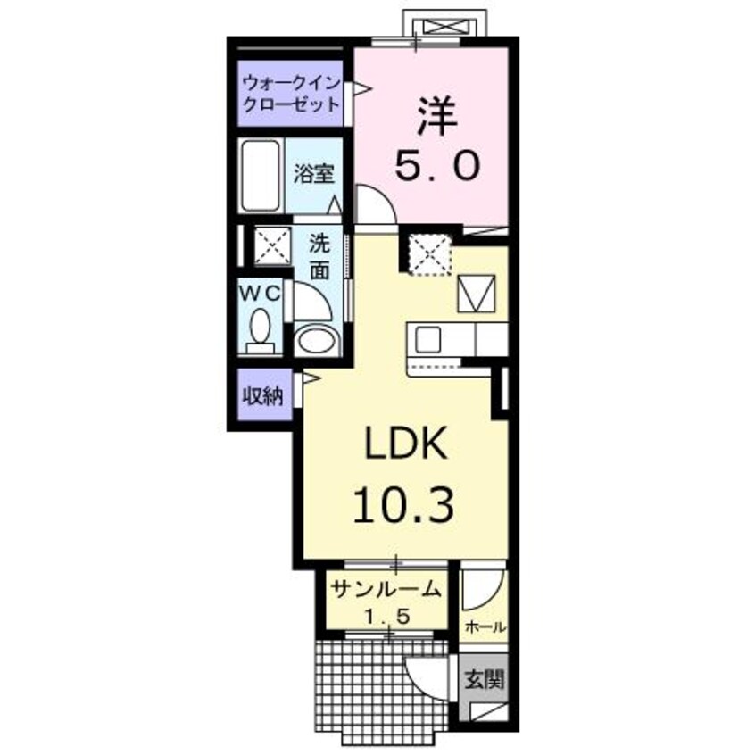 間取図 白新線・羽越本線（新潟県内）/新発田駅 徒歩28分 1階 1年未満