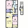 白新線・羽越本線（新潟県内）/中条駅 徒歩23分 2階 築浅 2LDKの間取り