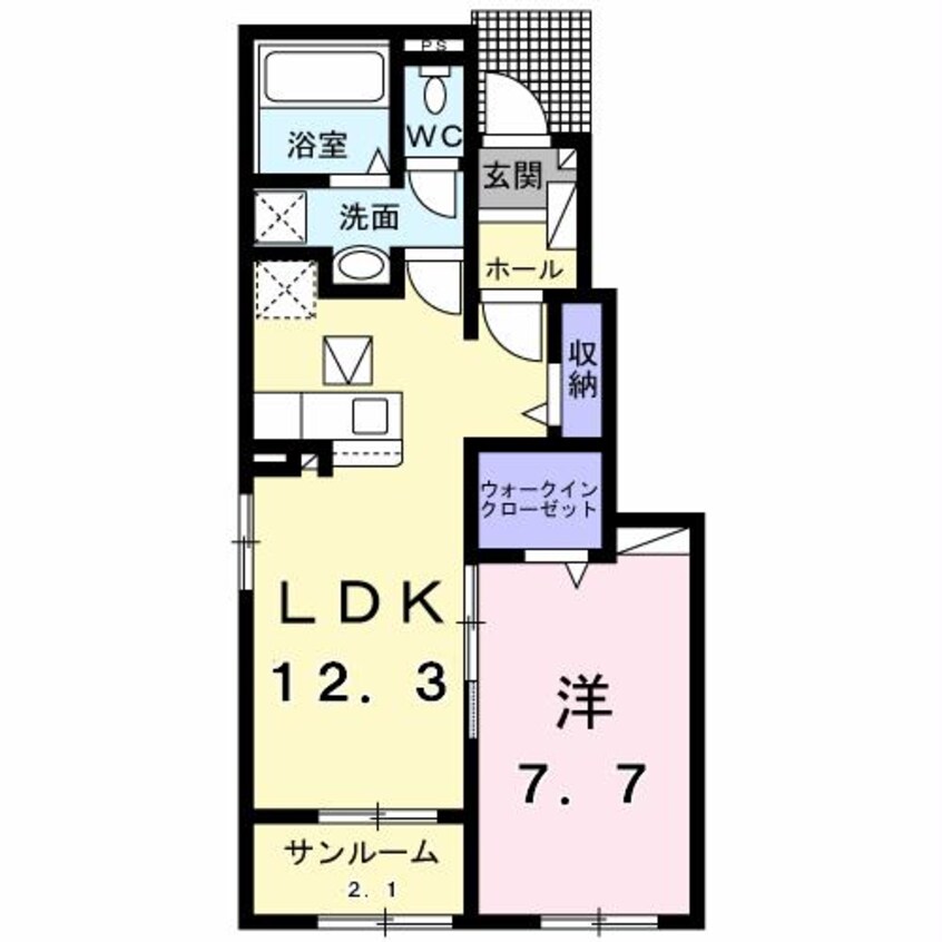 間取図 白新線・羽越本線（新潟県内）/新発田駅 徒歩13分 1階 1年未満