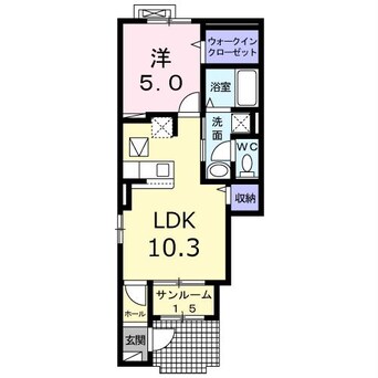 間取図 白新線・羽越本線（新潟県内）/新発田駅 徒歩13分 1-1階 1年未満