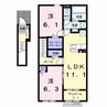 白新線・羽越本線（新潟県内）/中条駅 徒歩32分 2階 1年未満 2LDKの間取り