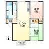 カーディナルEST 2LDKの間取り