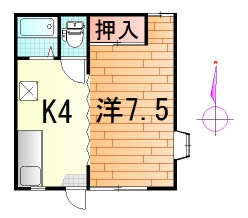 間取図 アミューズ71