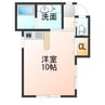 フォーブル十日町 1Rの間取り