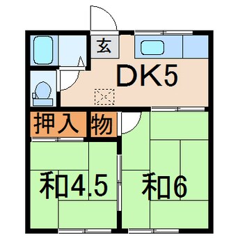 間取図 コンシェールセナミA