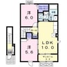 グレース 2LDKの間取り