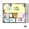 アルトプエンテ 1LDKの間取り