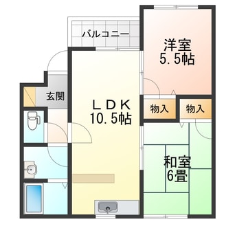 間取図 サンドールサトウ弐番館