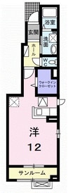アマーレ　テゾーロ 1Rの間取り