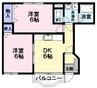 ジェイ・シェスタ 2DKの間取り