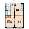 ルニベール 2DKの間取り