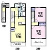 さくらヶ丘Ｃ 2LDKの間取り