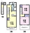 さくらヶ丘Ｃ 2LDKの間取り