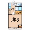 コーポ紅花Ｂ 1Kの間取り