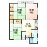 サンフラワー田鶴 3DKの間取り