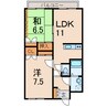 センチュリー21 2LDKの間取り