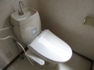 落ち着いた色調のトイレです リバティ円応寺